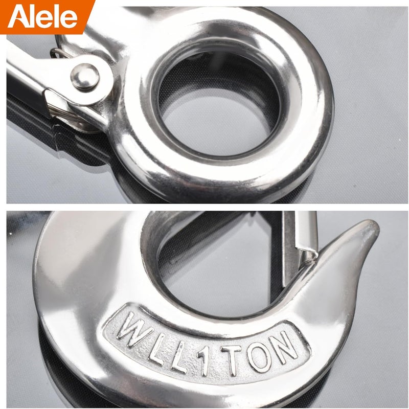 Alele Grab Hooks,1T Crane Scale,Slip Hooks,Stainless Steel Lifting Hook Rigging Accessory (Grab Hooks 1000kg) - Image 5